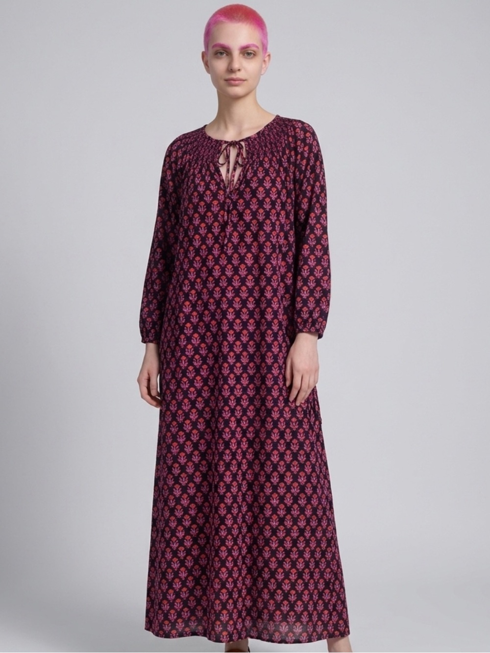 Vintage Christian Dior floral Boho maxi dress